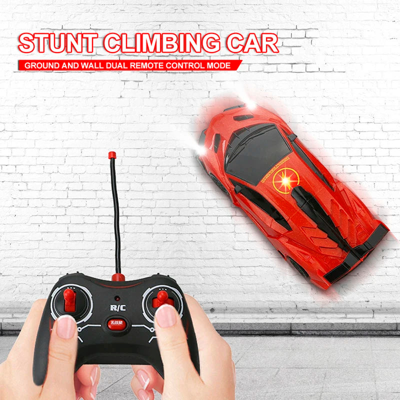 Wall & Ceiling Climbing Car With Light, Electric Stunt Drifting Vehicle Toys