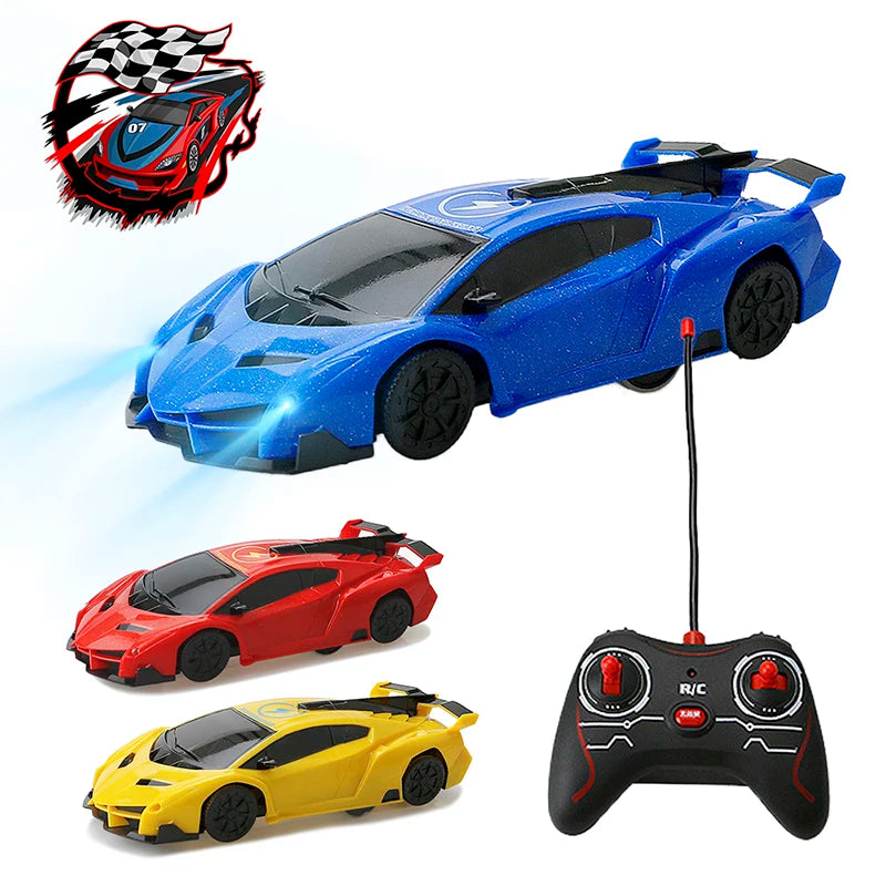 Wall & Ceiling Climbing Car With Light, Electric Stunt Drifting Vehicle Toys