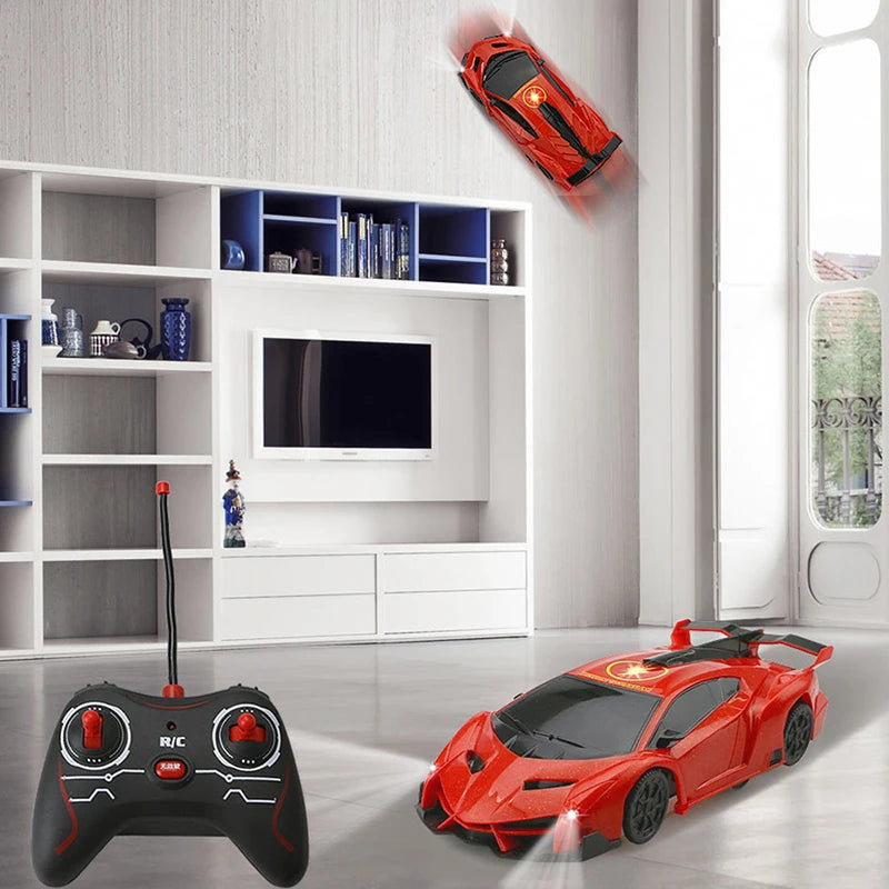 Wall & Ceiling Climbing Car With Light, Electric Stunt Drifting Vehicle Toys