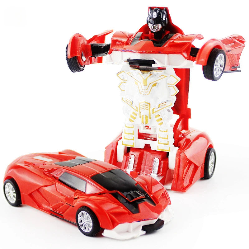 Robot Car Toy, 2 in 1 Car, Plastic Funny Action Figures Car