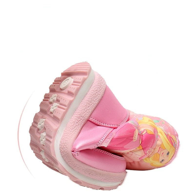 Real Wool Children's Snow Boots, Winter Warm Kids Shoes, Casual Sneakers Waterproof for Girls