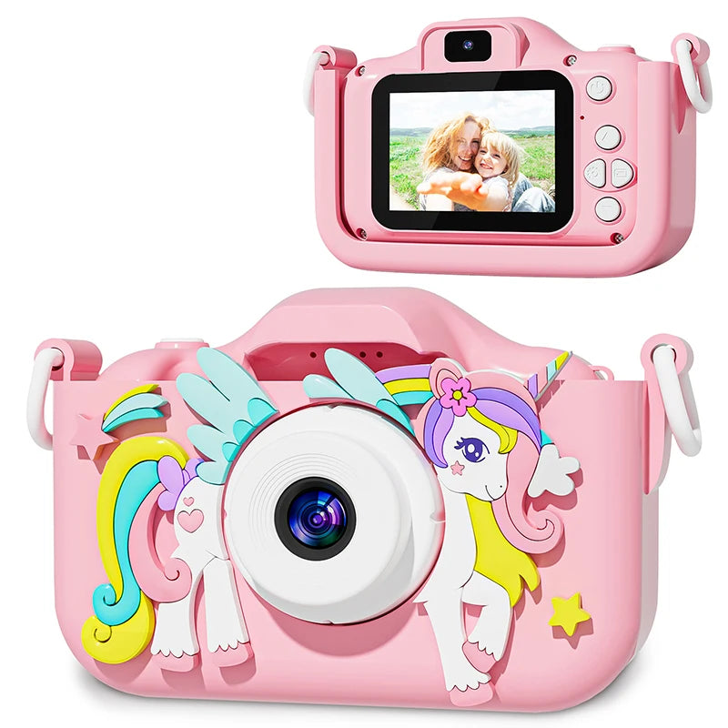 Digital Camera, Children Video Camera 1080P HD with Silicone Cases Toys