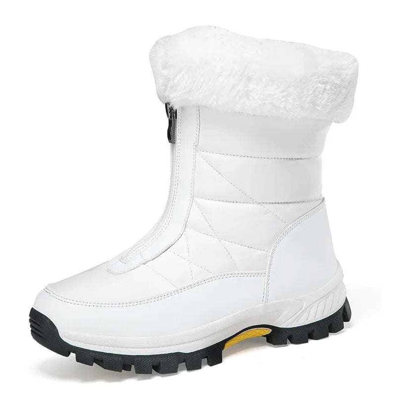 Winter Women's Snow Boots Non-slip Outdoor Warm Mujer Zipper Boots