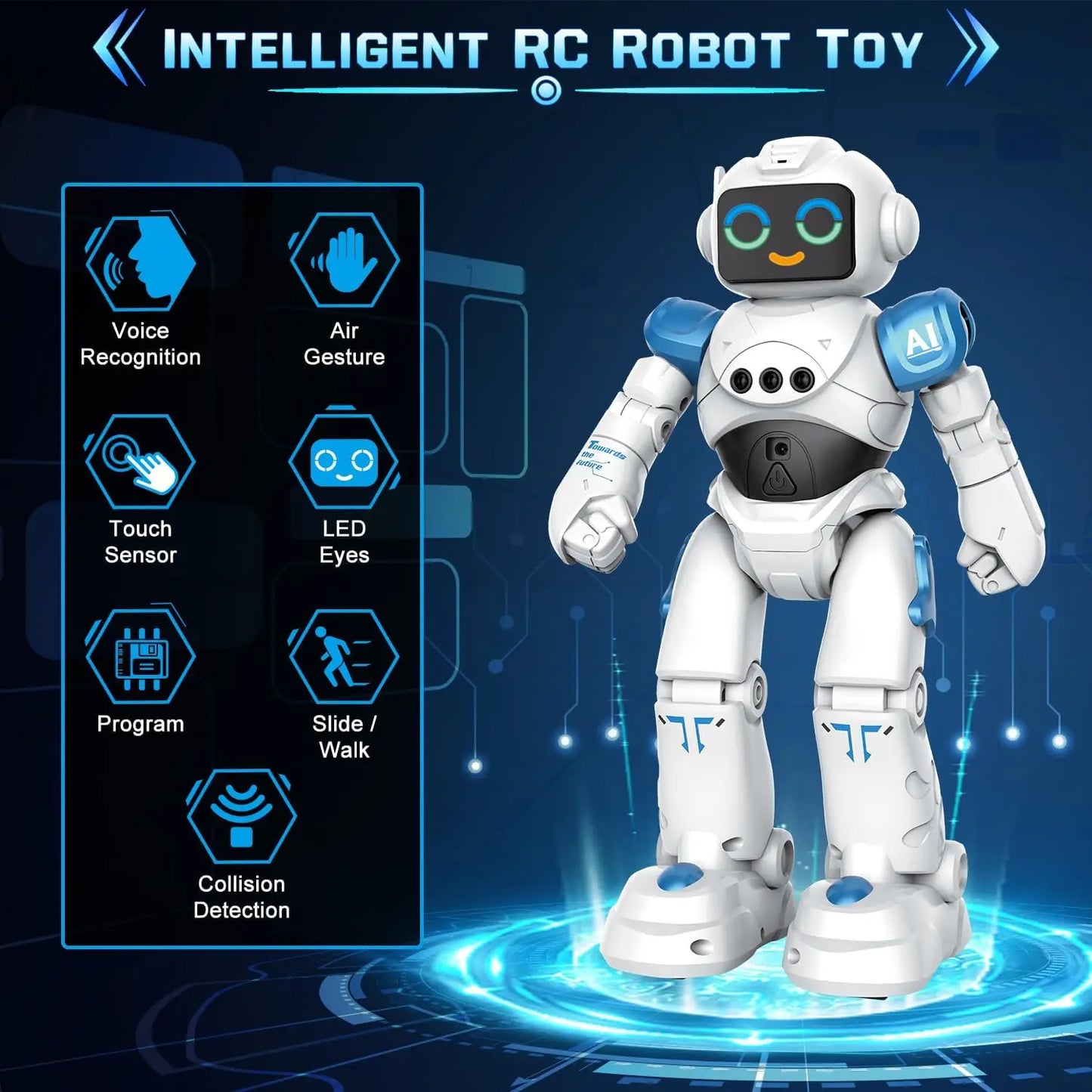 VATOS RC Robot Toy and Talking Voice, Remote Control Robot Toy