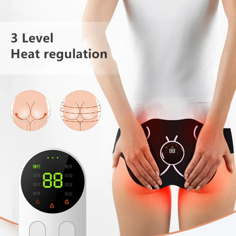 Electric Hip Trainer Buttock Muscle Stimulator With Remote Control, Massager Slimming