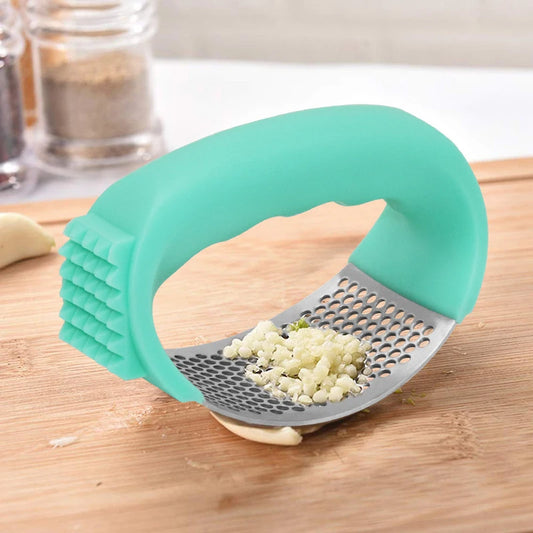 Stainless Steel Manual Mincer Chopping Garlic Tool Garlic Press Rocker