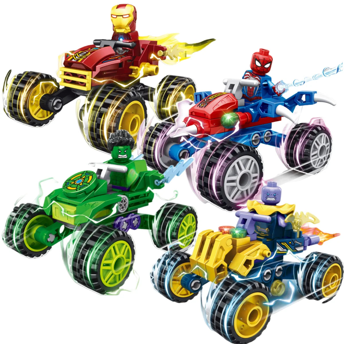 Building Blocks Marvel Spiderman Iron Man Toys