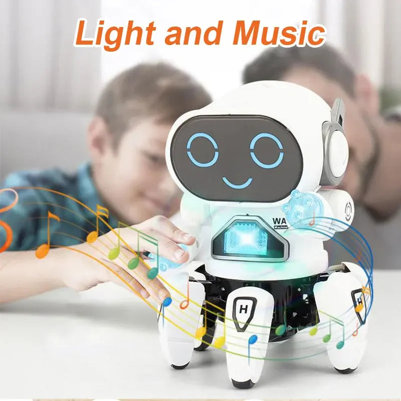 Kids Dance Robots Music LED 6 Claws Octopus Robot Toys For Children