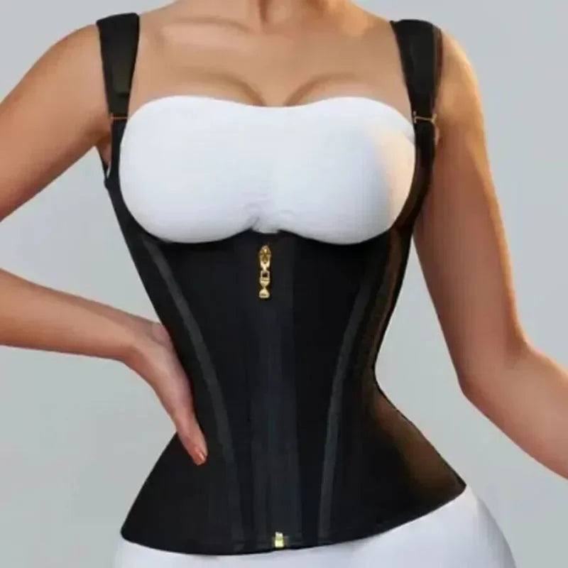 Shapewear Women Vest Tops Adjustable Zipper and Hook-eyes