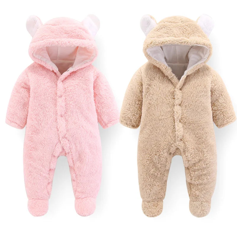 Autumn and winter newborn Romper, Baby girl clothes warm jumpsuit