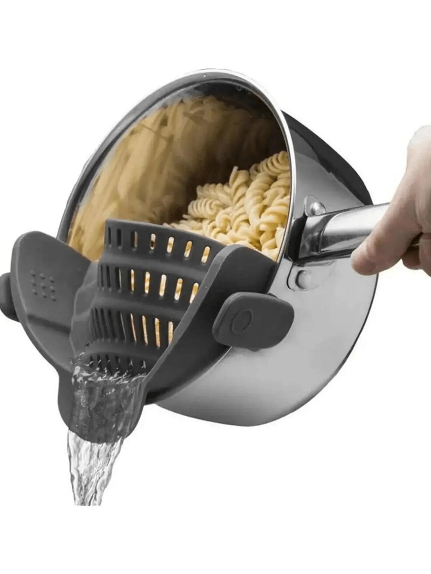 Silicone Clip-On Strainer for Pots, Pans, and Bowls