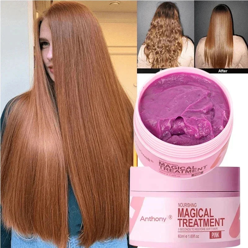 5 Seconds Repair Damaged Frizzy Hair Soft Smooth Shiny Nourishing Hair Care