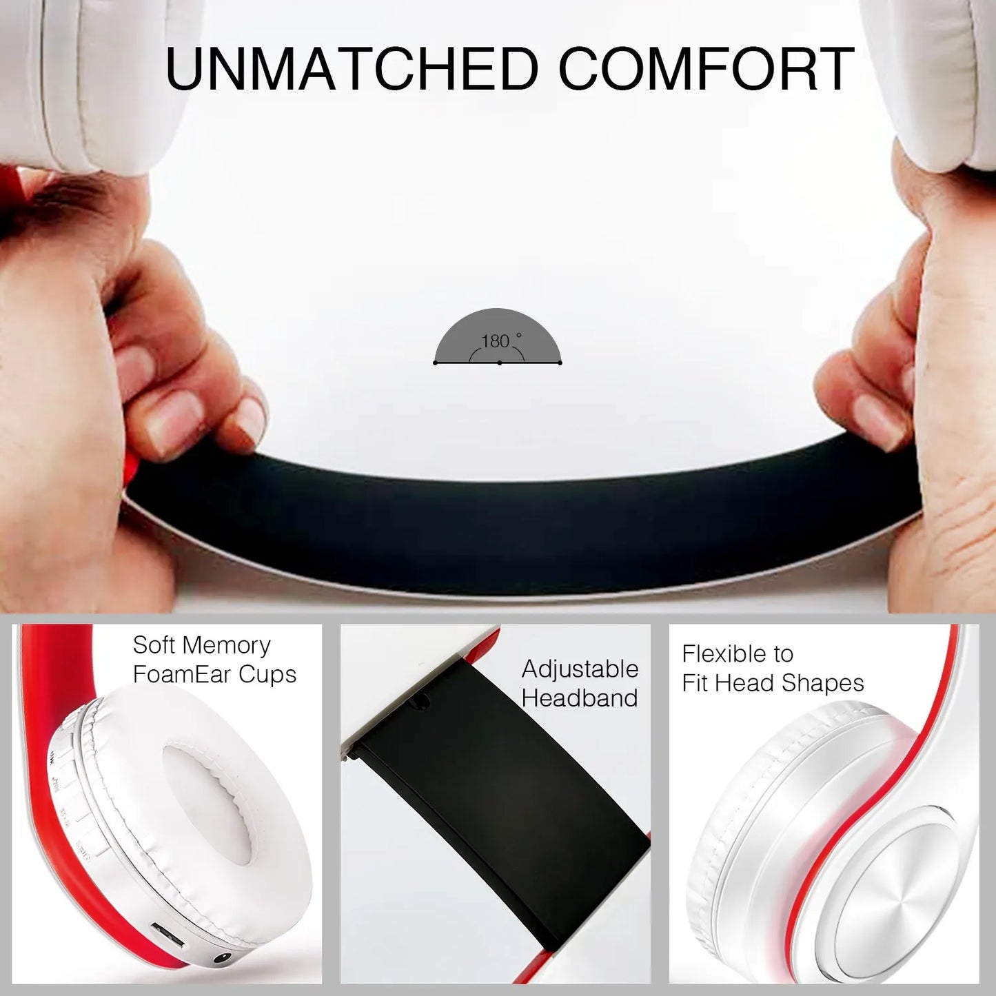 Headphones Bluetooth Headphones Stereo Foldable Headphone