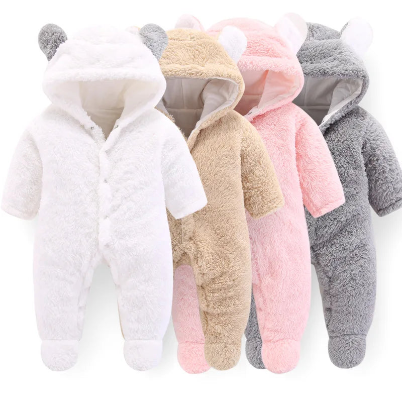 Autumn and winter newborn Romper, Baby girl clothes warm jumpsuit