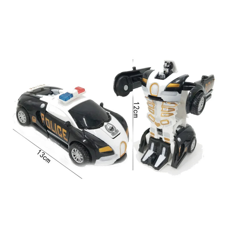 Robot Car Toy, 2 in 1 Car, Plastic Funny Action Figures Car