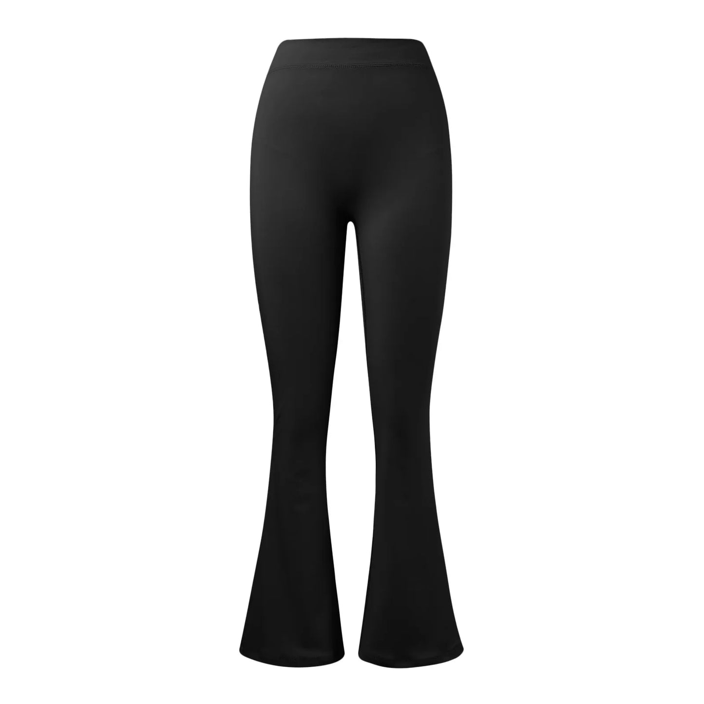 Womens Stretch Yoga Leggings, Gym & Sports Full Length Pants Flared Trousers