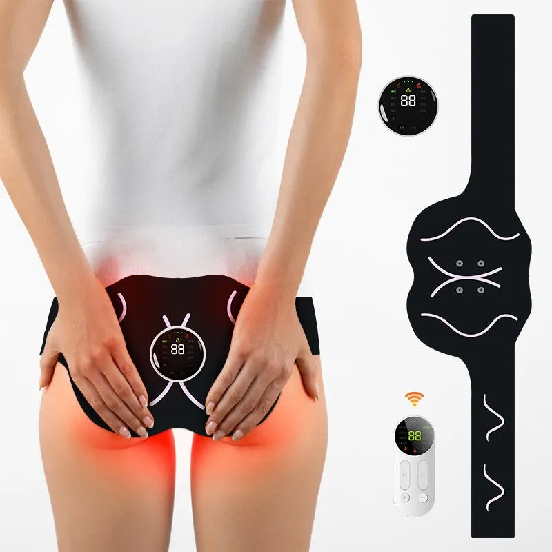 Electric Hip Trainer Buttock Muscle Stimulator With Remote Control, Massager Slimming