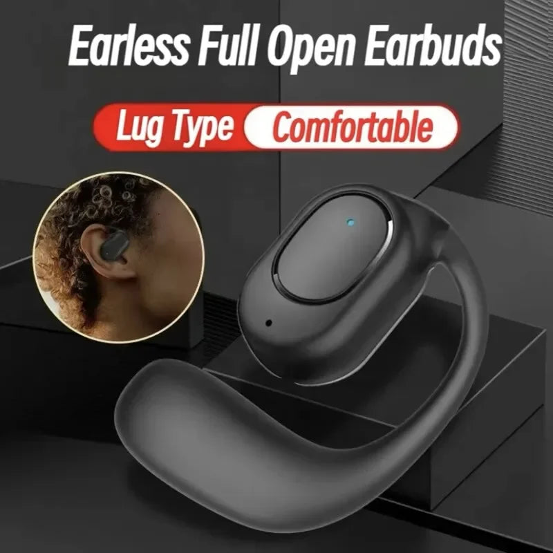 Wireless Bluetooth Earphones HiFi Ear-Hook Music Sports Noise Cancel Headset