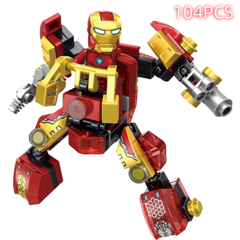 Building Blocks Marvel Spiderman Iron Man Toys