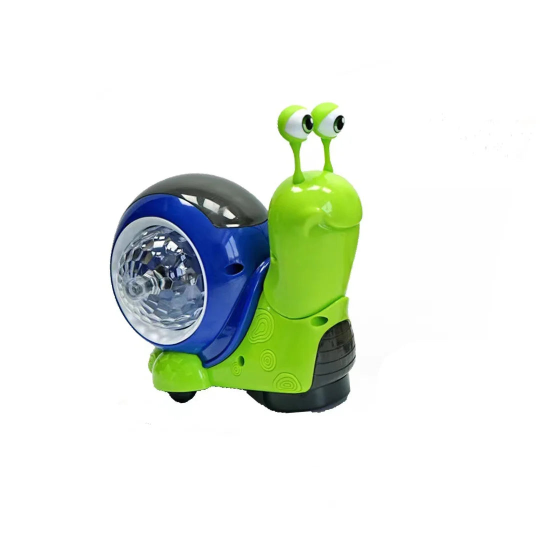 Children's electric shaking snail toy, 3D light projection music