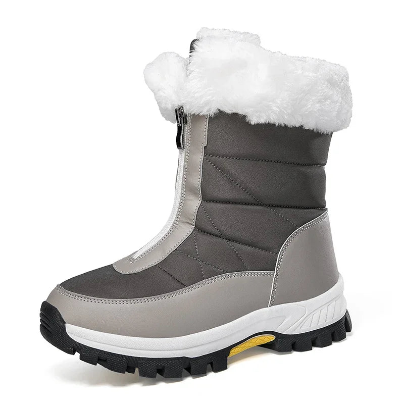 Winter Women's Snow Boots Non-slip Outdoor Warm Mujer Zipper Boots